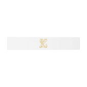 Bauchband KZ Monogramm oder ZK Monogramm Einladungsbanderole (Flach)