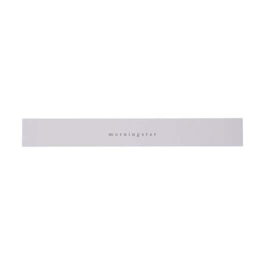 Bauchband "Pale Lilac" Minimalistisch Einladungsbanderole (Flach)