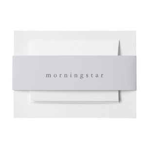 Bauchband "Pale Lilac" Minimalistisch Einladungsbanderole