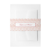 Bauchband Rot und Weiß Einladungsbanderole (Vorderseite Beispiel)