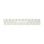 Bauchband "Sage Green and White Damask Einladung" Einladungsbanderole (Flach)