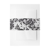 Bauchband schwarz-weiß einladungsbanderole (Vorderseite Beispiel)