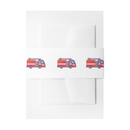 Bauchbands für Feuerwehrfahrzeuge Einladungsbanderole