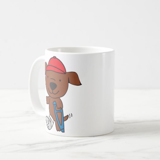 Bauchhund Kaffeetasse (Vorderseite Links)