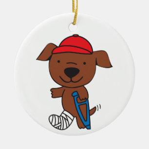 Bauchhund Keramik Ornament