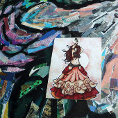 Bauchkunst Postkarte