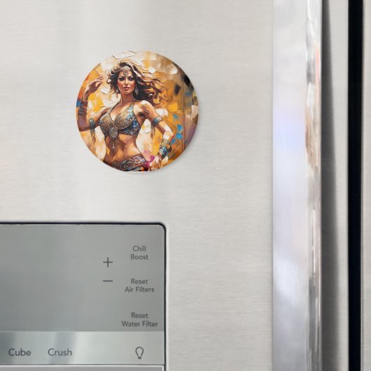 Bauchmagnete tanzen farbenfrohe Rundmagnete Magnet (In Situ (Kühlschrank))