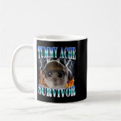 Bauchschmerz-Überlebender Hamster Meme Lustiger Sp Kaffeetasse (Links)