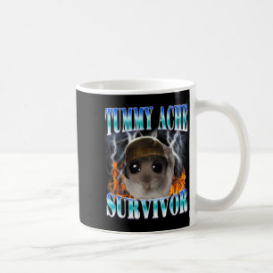 Bauchschmerz-Überlebender Hamster Meme Lustiger Sp Kaffeetasse