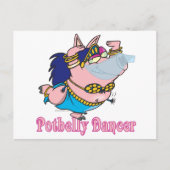 Bauchschweintänzerin Postkarte (Vorderseite)