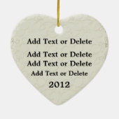 Bauchspeicheldrüsenkrebs aus dem Herzen - SRF Keramik Ornament (Hinten)