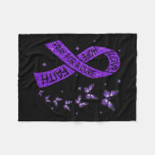 Bauchspeicheldrüsenkrebs Bewusstsein2 Fleecedecke (Vorderseite (Horizontal))