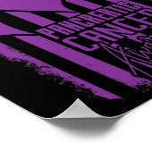 Bauchspeicheldrüsenkrebs Bewusstsein Amerikanische Poster (Ecke)