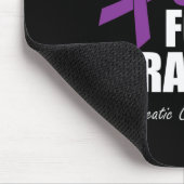 Bauchspeicheldrüsenkrebs-Bewusstsein, das ich für Mousepad (Ecke)