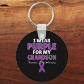 Bauchspeicheldrüsenkrebs-Bewusstsein, das ich für Schlüsselanhänger (Vorderseite)