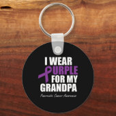 Bauchspeicheldrüsenkrebs-Bewusstsein, das ich für Schlüsselanhänger (Vorderseite)