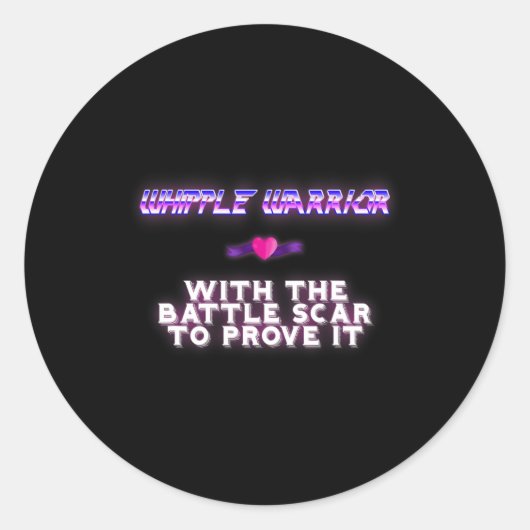 Bauchspeicheldrüsenkrebs-Bewusstsein des Kriegers Runder Aufkleber (Vorderseite)