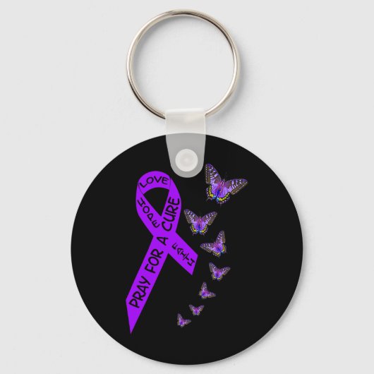 Bauchspeicheldrüsenkrebs Bewusstsein Frauen Schmet Schlüsselanhänger (Vorderseite)