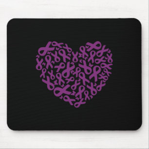 Bauchspeicheldrüsenkrebs Bewusstsein Lila Band 2 Mousepad