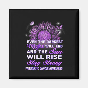 Bauchspeicheldrüsenkrebs Bewusstsein Lila Ribbon-S Magnet