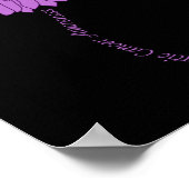 Bauchspeicheldrüsenkrebs Bewusstsein Sonnenblumen Poster (Ecke)