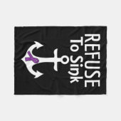 Bauchspeicheldrüsenkrebs-Bewusstsein weigert sich, Fleecedecke (Vorderseite (Horizontal))