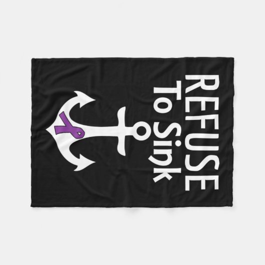 Bauchspeicheldrüsenkrebs-Bewusstsein weigert sich, Fleecedecke (Vorderseite (Horizontal))