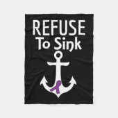 Bauchspeicheldrüsenkrebs-Bewusstsein weigert sich, Fleecedecke (Vorderseite)