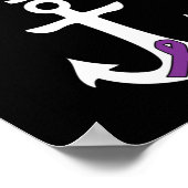 Bauchspeicheldrüsenkrebs-Bewusstsein weigert sich, Poster (Ecke)