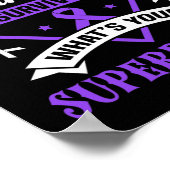 Bauchspeicheldrüsenkrebs-Bewusstseinsüberlebung Li Poster (Ecke)