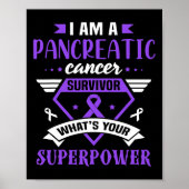 Bauchspeicheldrüsenkrebs-Bewusstseinsüberlebung Li Poster (Vorne)