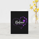 Bauchspeicheldrüsenkrebs Butterfly glauben Karte (Gelbe Blume)