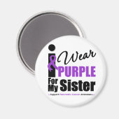 Bauchspeicheldrüsenkrebs, den ich für meine Schwes Magnet (Vorderseite/Rückseite)