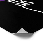 Bauchspeicheldrüsenkrebs-Glaube Bauchspeicheldrüse Poster (Ecke)