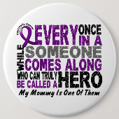 Bauchspeicheldrüsenkrebs HELD KOMMT ENTLANG 1 Mama Button (Vorderseite)