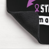 Bauchspeicheldrüsenkrebs Ich bin stark, ich bin ei Mousepad (Ecke)
