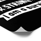 Bauchspeicheldrüsenkrebs Ich bin stark, ich bin ei Poster (Ecke)