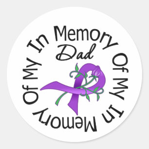 Bauchspeicheldrüsenkrebs im Gedächtnis meines Vate Runder Aufkleber