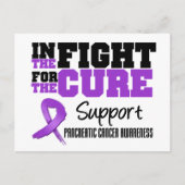 Bauchspeicheldrüsenkrebs im Kampf um Heilung Postkarte (Vorderseite)