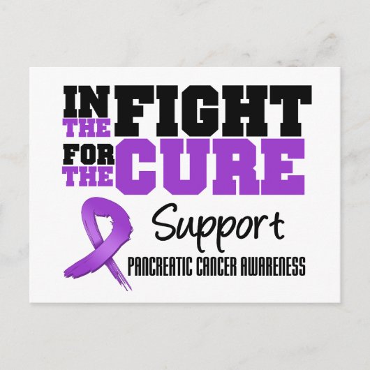Bauchspeicheldrüsenkrebs im Kampf um Heilung Postkarte (Vorderseite)