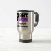 Bauchspeicheldrüsenkrebs im Kampf zum zu gewinnen Reisebecher (VorderseiteRechts)