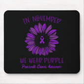 Bauchspeicheldrüsenkrebs im November Wir tragen P Mousepad (Vorne)