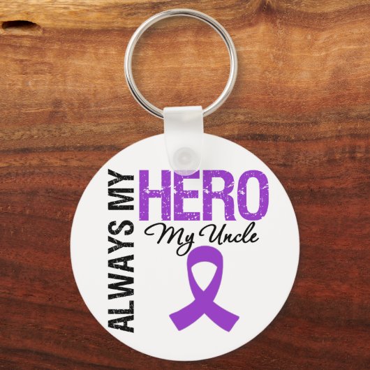 Bauchspeicheldrüsenkrebs immer mein Held Schlüsselanhänger (Vorderseite)