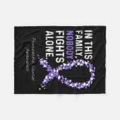 Bauchspeicheldrüsenkrebs in dieser Familie kämpft Fleecedecke (Vorderseite (Horizontal))