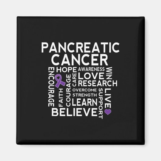 Bauchspeicheldrüsenkrebs Magnet (Vorne)