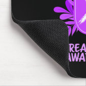 Bauchspeicheldrüsenkrebs Monat Lila Band Fl Mousepad (Ecke)