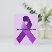 Bauchspeicheldrüsenkrebs Postkarte (Stehend Vorderseite)