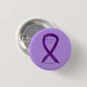 Bauchspeicheldrüsenkrebs-Sensibilisierungsband Cus Button (Vorne & Hinten)