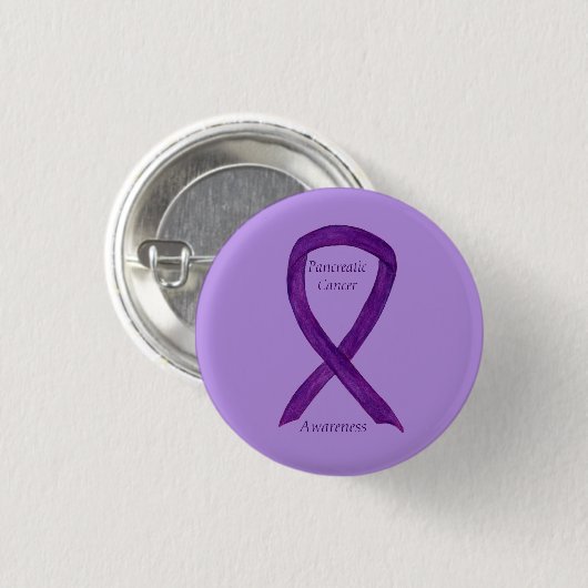 Bauchspeicheldrüsenkrebs-Sensibilisierungsband Cus Button (Vorne & Hinten)