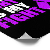 Bauchspeicheldrüsenkrebs-Shirt1 Poster (Ecke)